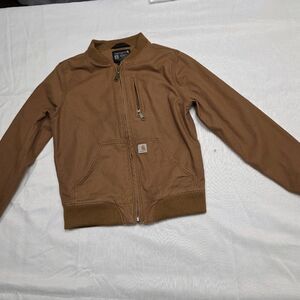 Carhartt Tan Jean Bomber Jacket for Women